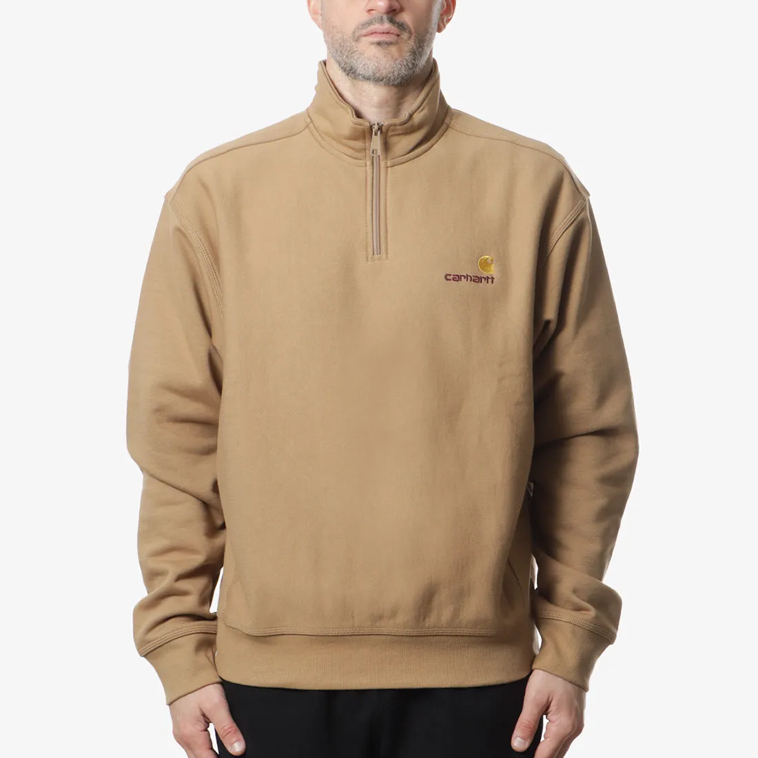 Carhartt Wip Menswear Carhartt WIP American Script Half Zip Sweatshirt