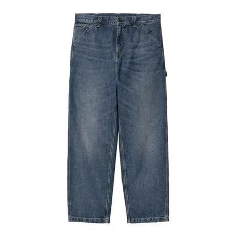 Carhartt WIP OG Single Knee Pant - Blue Dark Used Carhartt WIP Clothing