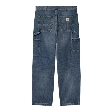 Carhartt WIP OG Single Knee Pant - Blue Dark Used Carhartt WIP Clothing