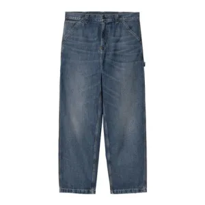 Carhartt WIP OG Single Knee Pant - Blue Dark Used Carhartt WIP Clothing
