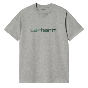 Carhartt WIP S/S Script T-Shirt Grey Heather / Chervil