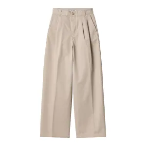 Carhartt WIP Womens Leola Pant Dusky Beige Stone Washed
