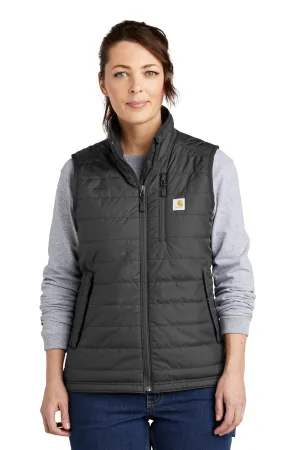 Carhartt Womens Gilliam Wind & Water Resistant Full Zip Vest - Shadow Grey