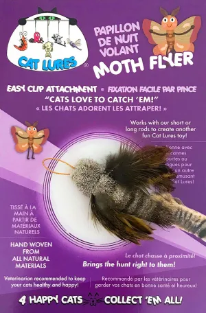 CAT LURES Moth Flyer 2.25x2.25x1 adult cat food, best cat food for adults