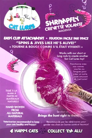 CAT LURES ShrimpFLY Magenta 3x1x.5 adult cat food, best cat food for adults