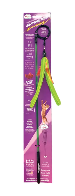 CAT LURES Tricky Flyer & Lighting Rod 19" adult cat food, best cat food for adults