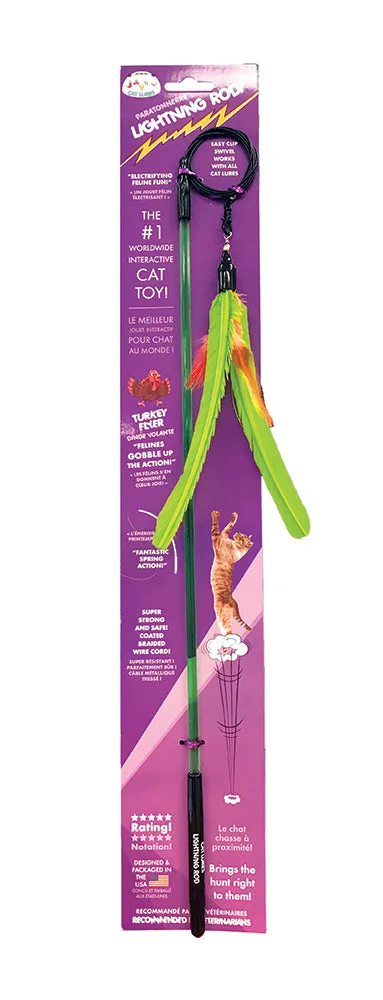 CAT LURES Tricky Flyer & Lighting Rod 19" adult cat food, best cat food for adults
