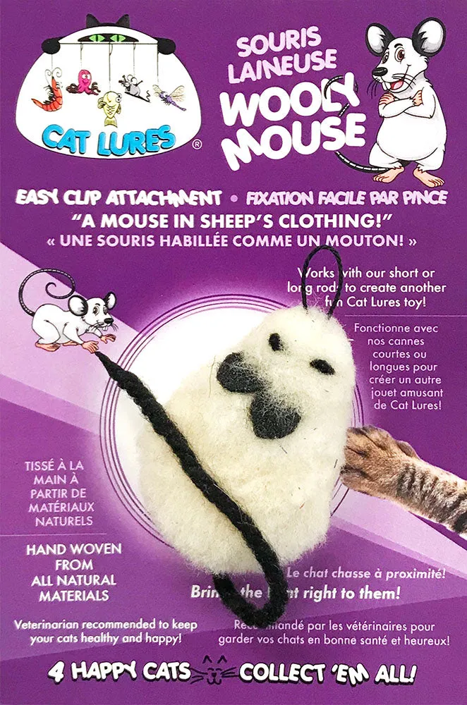 CAT LURES Wooly Mouse 4x1.5x1 adult cat food, best cat food for adults