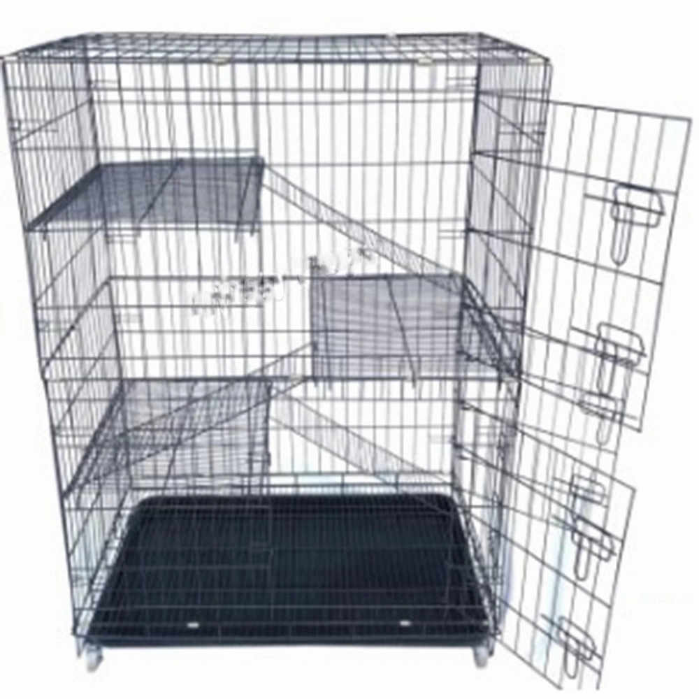 Cat Cage Black L36" x W23" x H53" (6233) cat litter box,cat cage