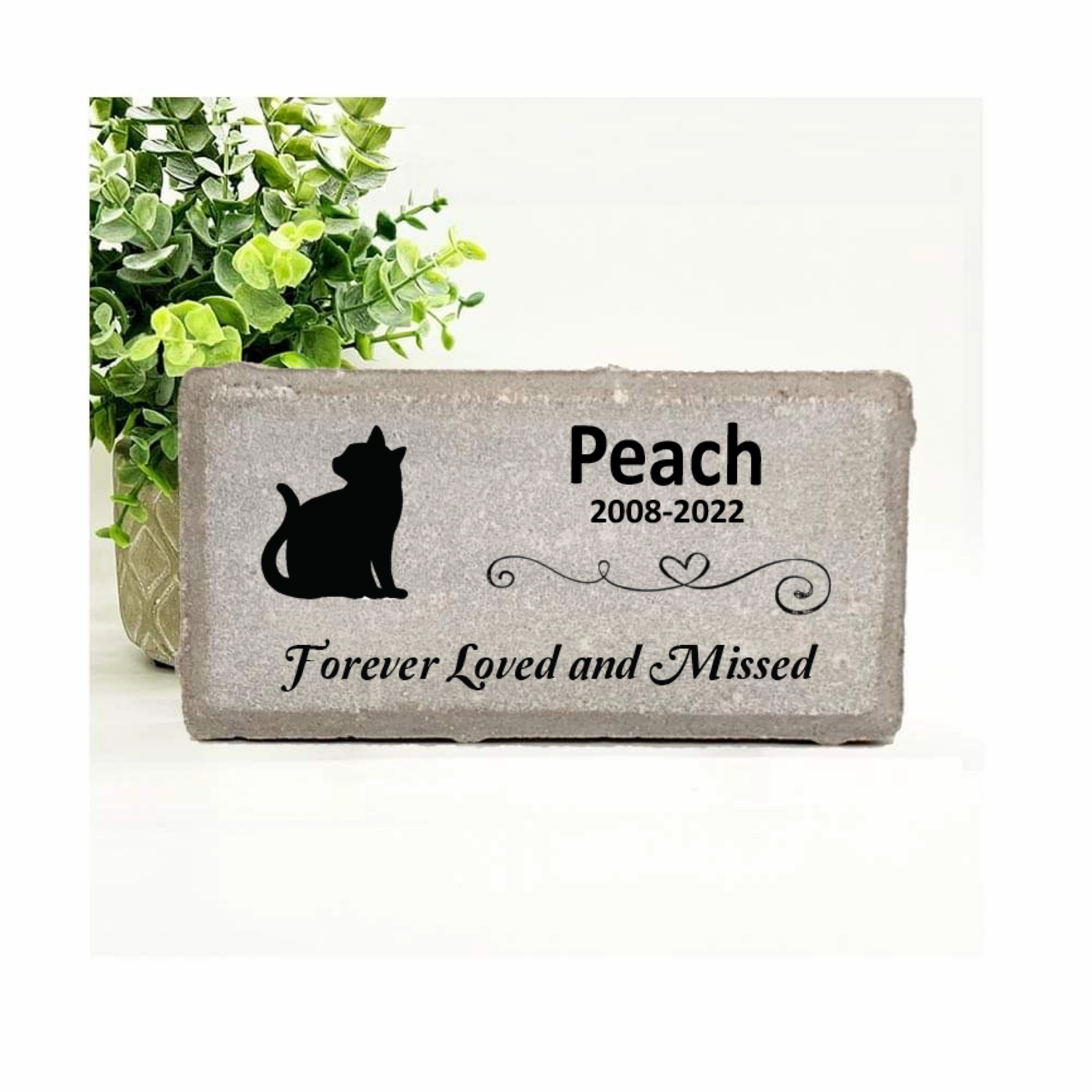 Cat Memorial Stone - Forever Loved and Missed show poultry,grooming poultry