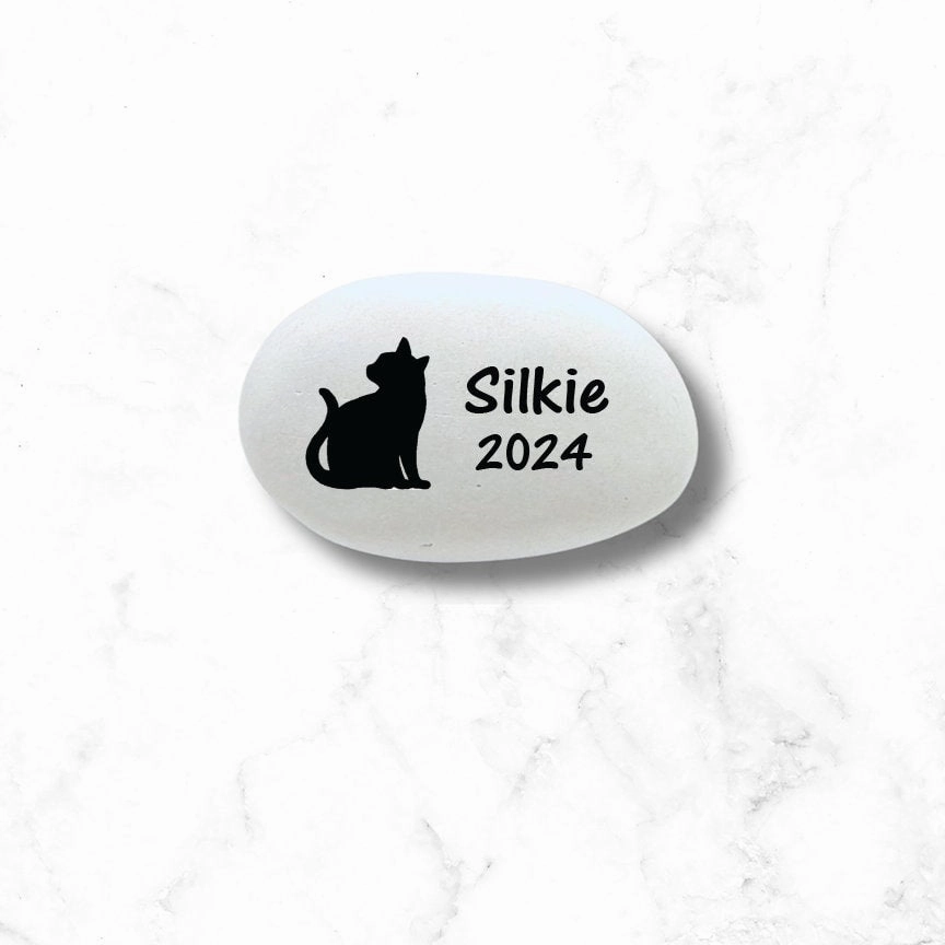Cat Memorial Stone - Personalized Cat Memorial Gift