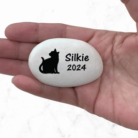 Cat Memorial Stone - Personalized Memorial Gift - Pet Loss Gift show poultry,grooming poultry