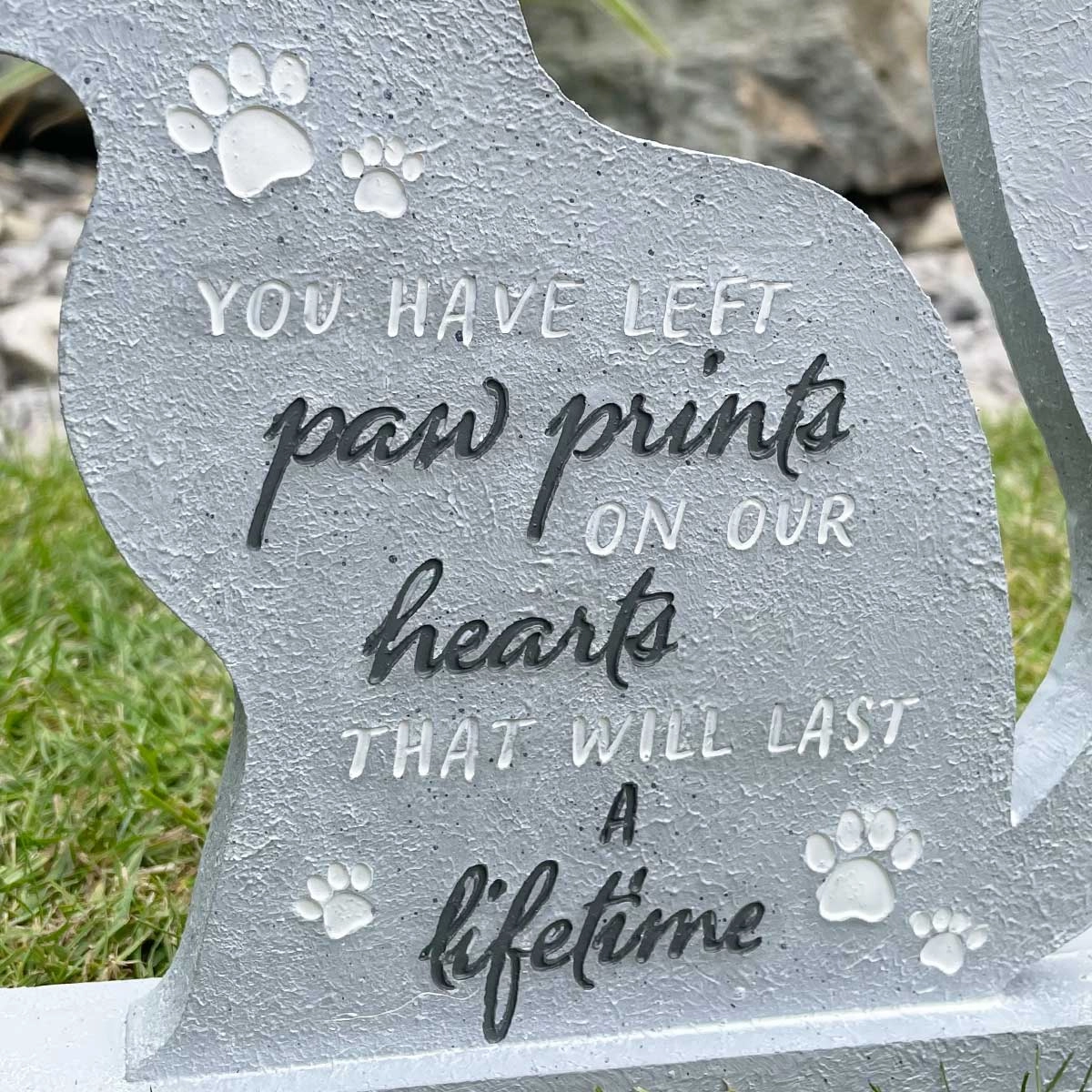 Cat Shaped Memorial Stone