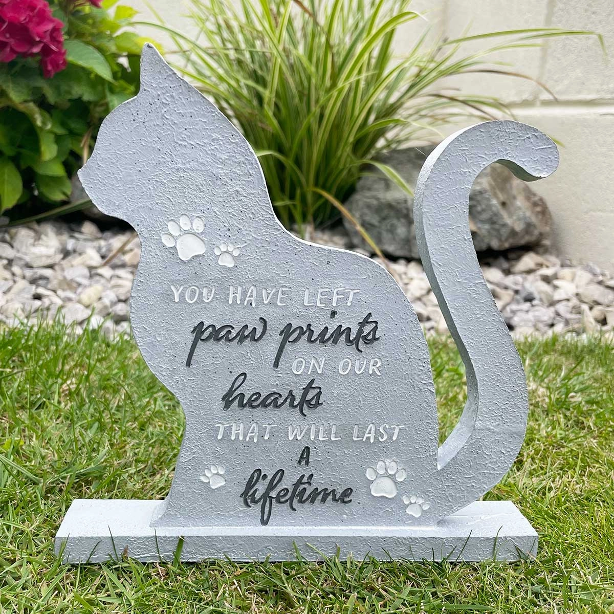 Cat Shaped Memorial Stone