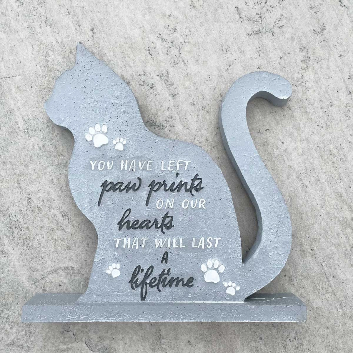 Cat Shaped Memorial Stone