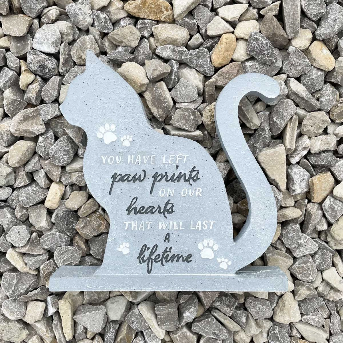 Cat Shaped Memorial Stone
