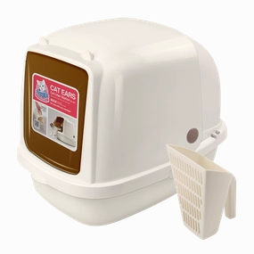 Catidea Cat Ears Litter Station XL - L64cm x W47cm x H49cm cat litter box,cat cage