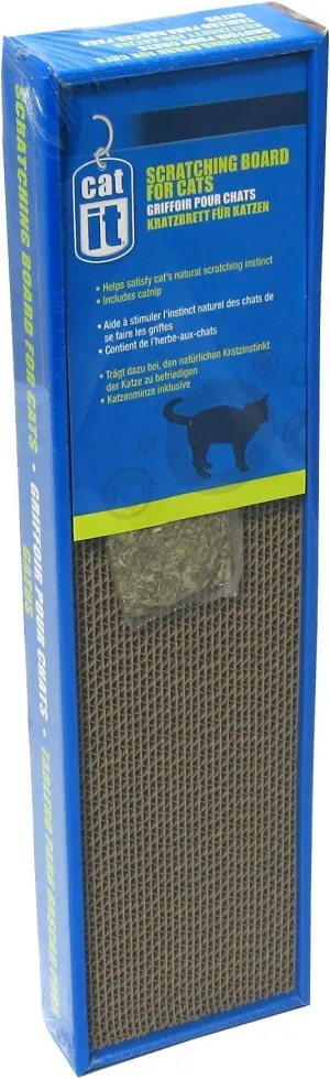 Catit Cat Scratcher Narrow Board with Catnip cat essentials, basic cat supplies