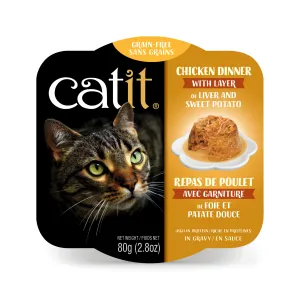 Catit Chicken Dinner with Liver & Sweet Potato Grain Free Wet Cat Food wet cat food, canned cat food