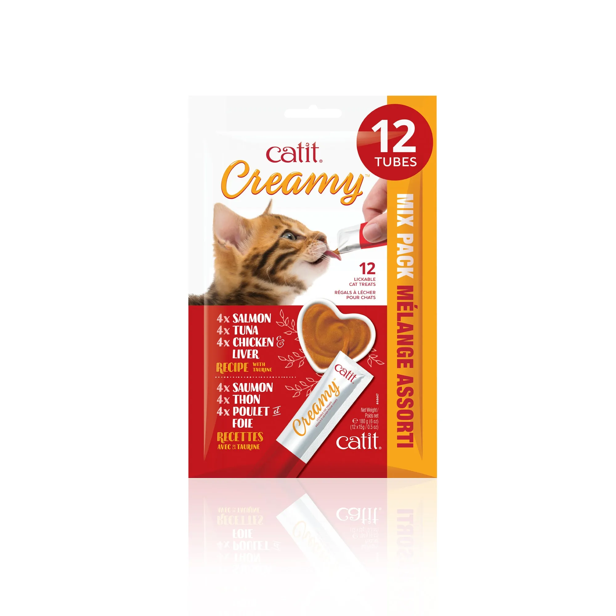 Catit Creamy  Mixed 12 Pack 180g cat treats, natural cat treats