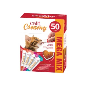 Catit Creamy - Multipack - 50 pack cat treats, natural cat treats