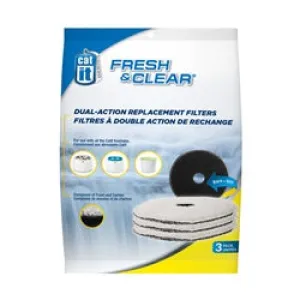 Catit Design Fresh & Clear Foam/Carbon Filters - 3 pack adult cat food, best cat food for adults