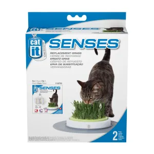 Catit Design Senses Grass Garden Kit - Grass Refill - 2-pack cat vitamins, cat immune support