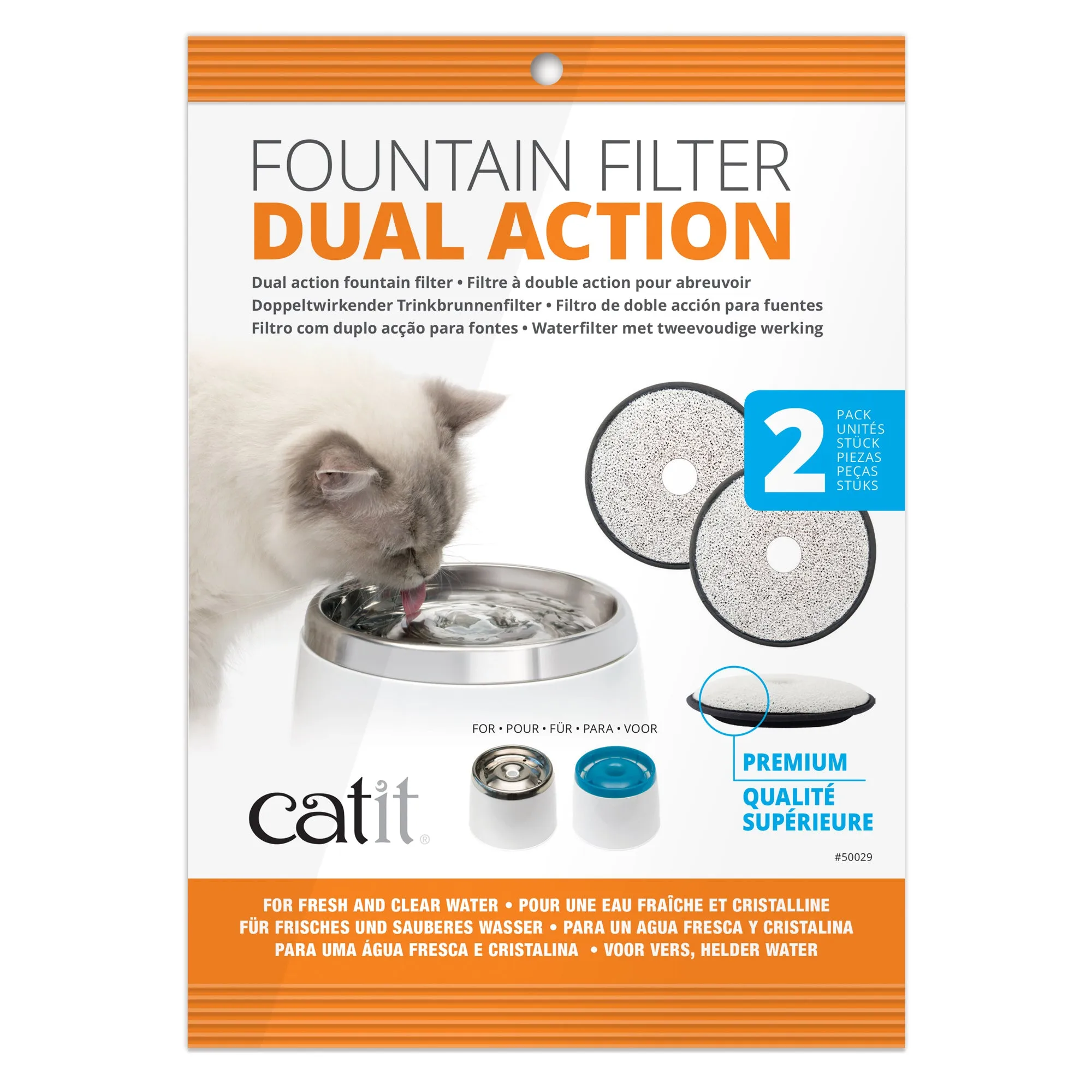 Catit Dual Action Fountain Filter  2 pack adult cat food, best cat food for adults