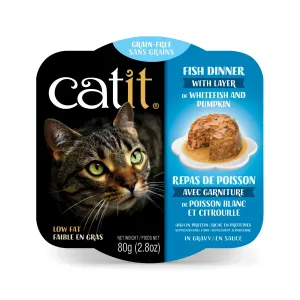 Catit Fish Dinner with Whitefish & Pumpkin Grain Free Wet Cat Food wet cat food, canned cat food