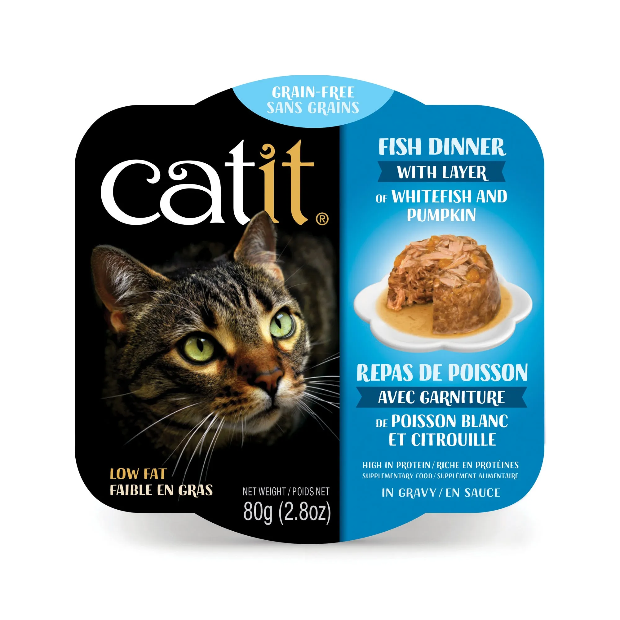 Catit Fish Dinner with Whitefish & Pumpkin Grain Free Wet Cat Food healthy cat food, premium dry cat food