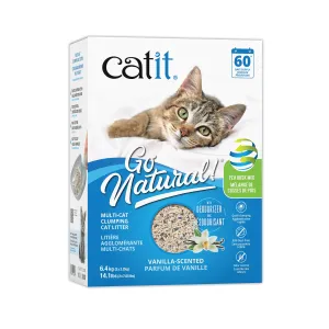 Catit Go Natural! Pea Husk Mix Multi-Cat Clumping Cat Litter - Vanilla - 6.4 kg adult cat food, best cat food for adults