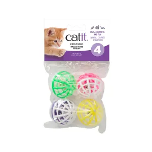 Catit Jingle Balls with Bells - 4 pack adult cat food, best cat food for adults