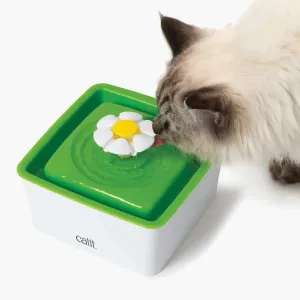 Catit Mini Flower Drinking Fountain for Cats cat bowl, elevated cat feeder