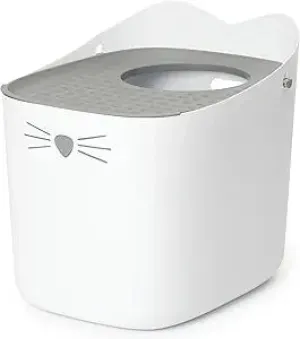 Catit PIXI Cat Litter Box cat litter scoop, cat nail clippers