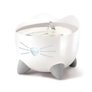 Catit Pixi Drinking Fountain for Cats in White cat bowl, elevated cat feeder