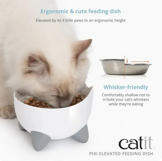 Catit PIXI Elevated Feeding Dish for Cats