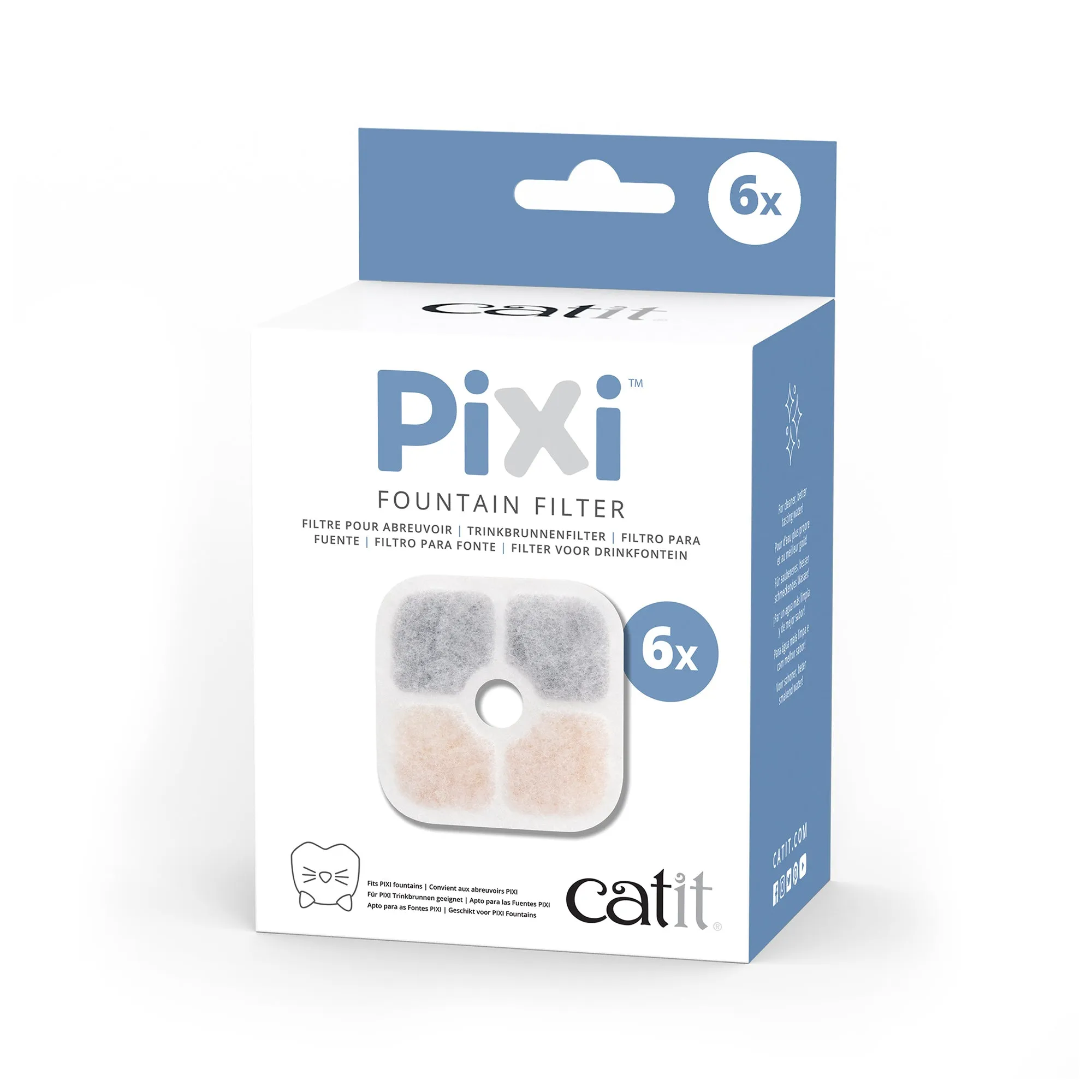 Catit PIXI Fountain Cartridge - 6 pack adult cat food, best cat food for adults