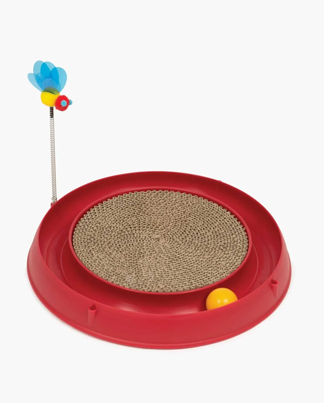 Catit Play 3 in 1 Circuit Ball Toy with Scratch Pad adult cat food, best cat food for adults