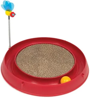 Catit Play Scratch Pad Circuit Ball Cat Toy catnip toys, feather wand toy