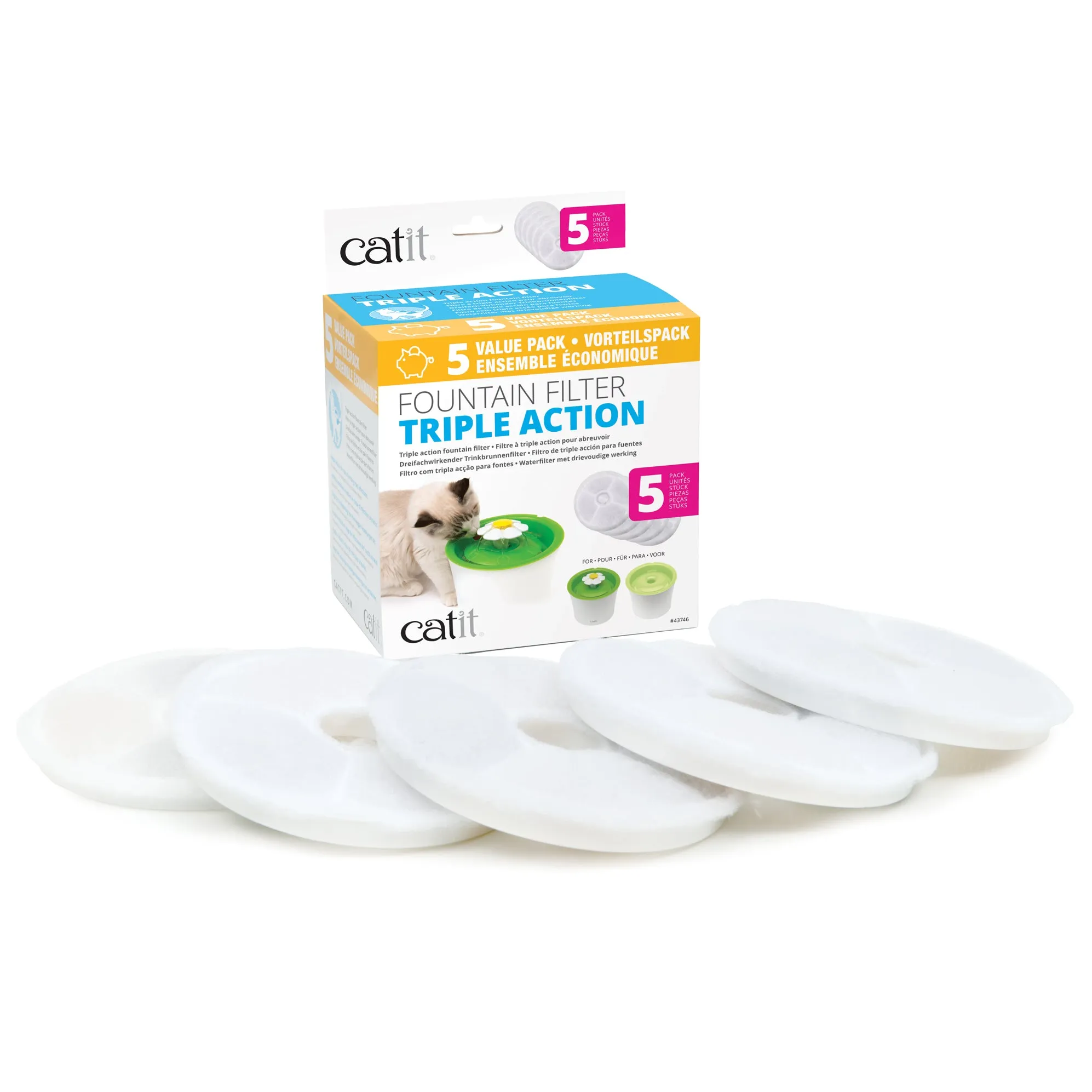 Catit Triple Action Filter  5 pack