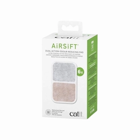 Catit Airsift Dual Action Odour Reducing Pad 6pcs cat litter box,cat cage