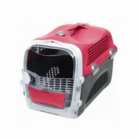 Catit Cabrio Multi-Functional Carrier System - Cherry Red / Grey cat litter box,cat cage