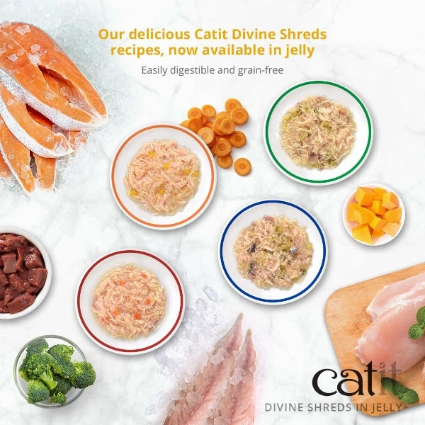Catit Divine Shreds Chicken in Jelly Multipack