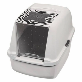 Catit Hooded Cat Litter Pan Tiger Accents cat litter box,cat cage