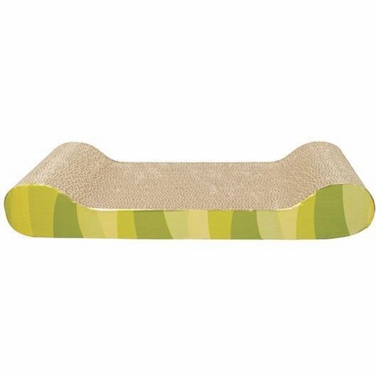 Catit Scratcher with Catnips Lounge Stripes cat collar set,pet leash set