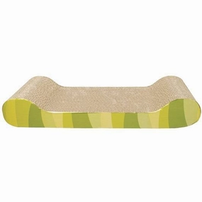 Catit Scratcher with Catnips Lounge Stripes cat collar set,pet leash set