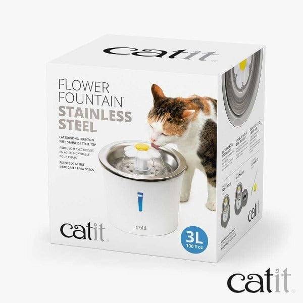 Catit Stainless Steel Flower Fountain