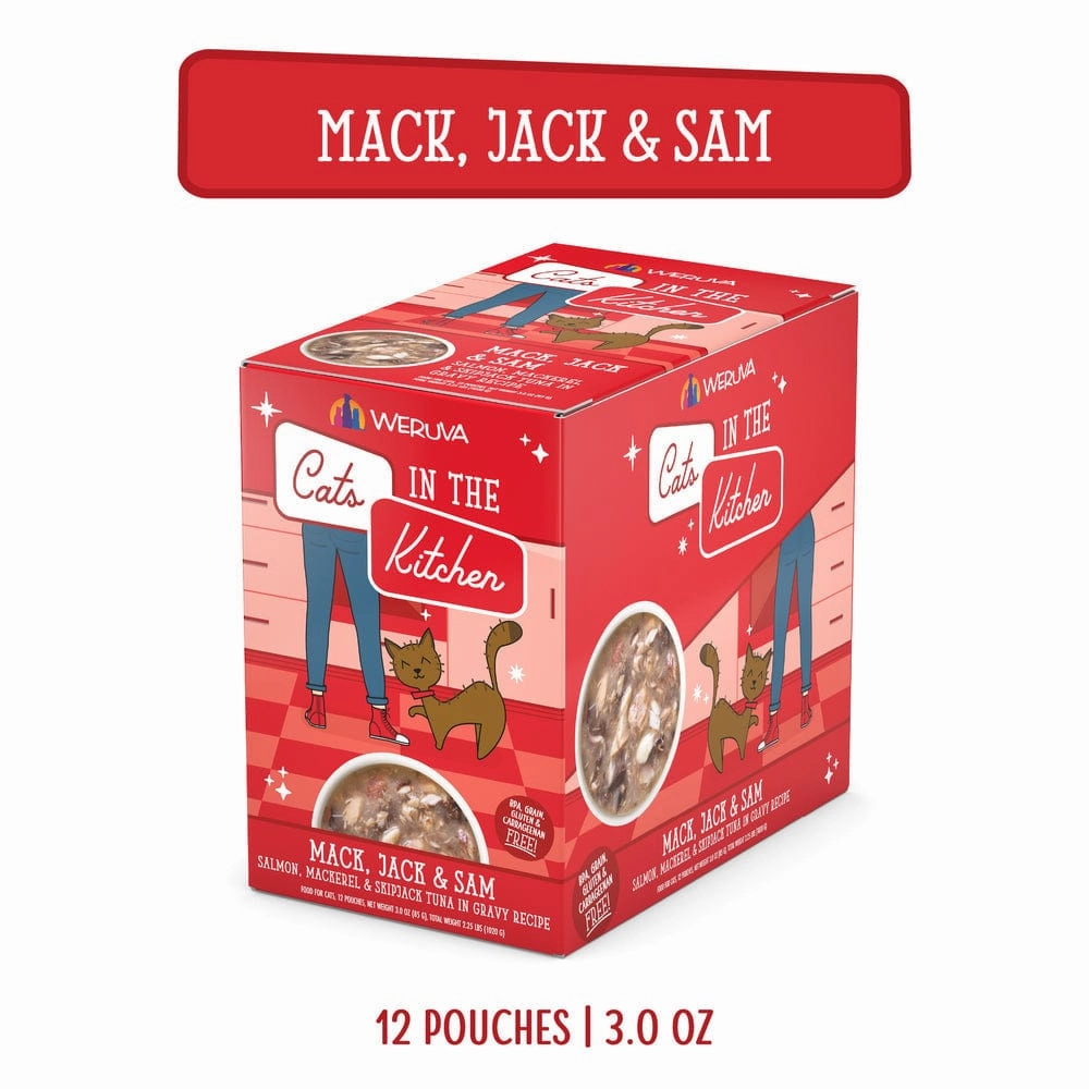 Cats in the Kitchen Mack, Jack & Sam Pouch Cat Food