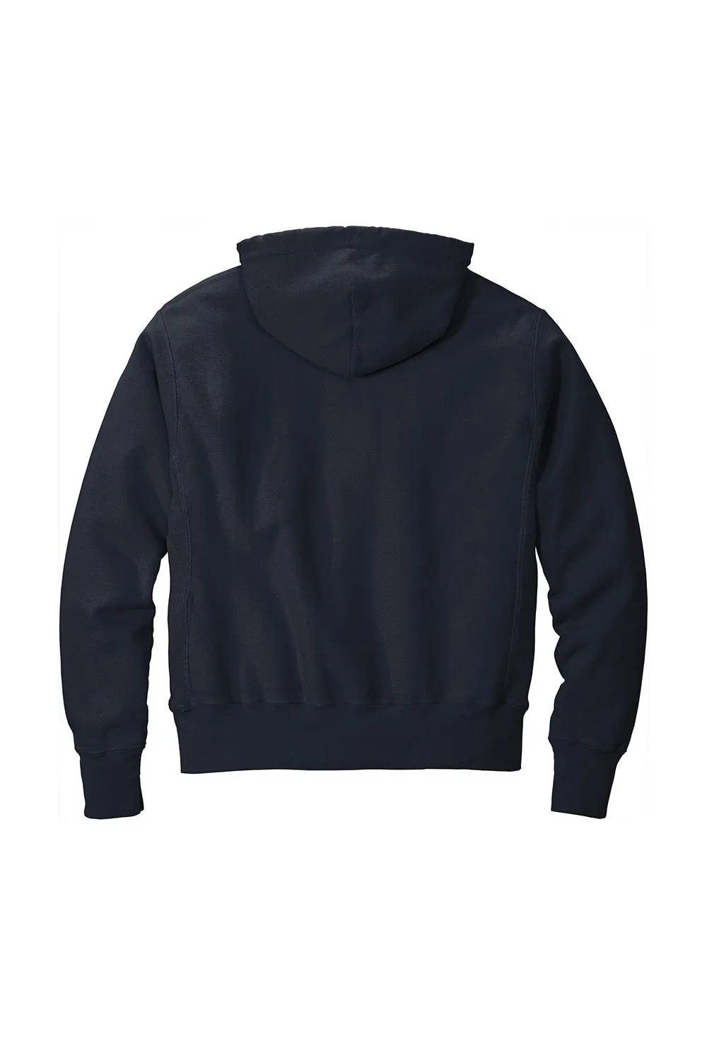 Champion Mens Reverse Weave Garment Dyed Hooded Sweatshirt Hoodie w/ Pouch Pocket - Navy Blue