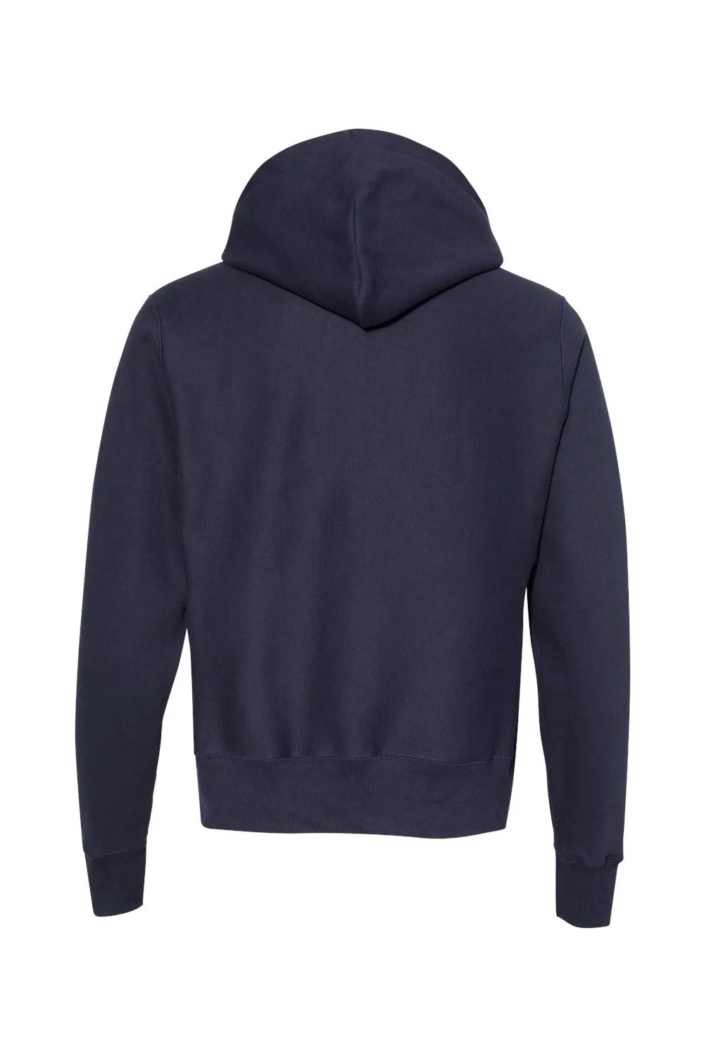 Champion Mens Shrink Resistant Hooded Sweatshirt Hoodie w/ Pouch Pocket - Navy Blue